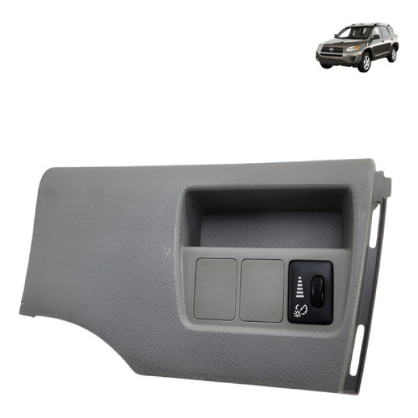 Botao Moldura Regulagem Luz Painel Toyota Rav4 2008 2012 Cinza