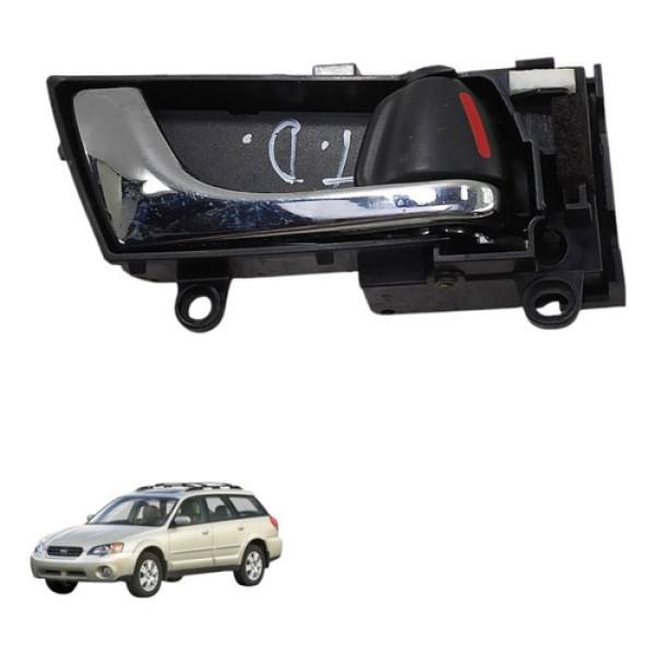 Macaneta Interna Traseira Direita Outback 2006 2007 Usado Preto Dianteira/traseira