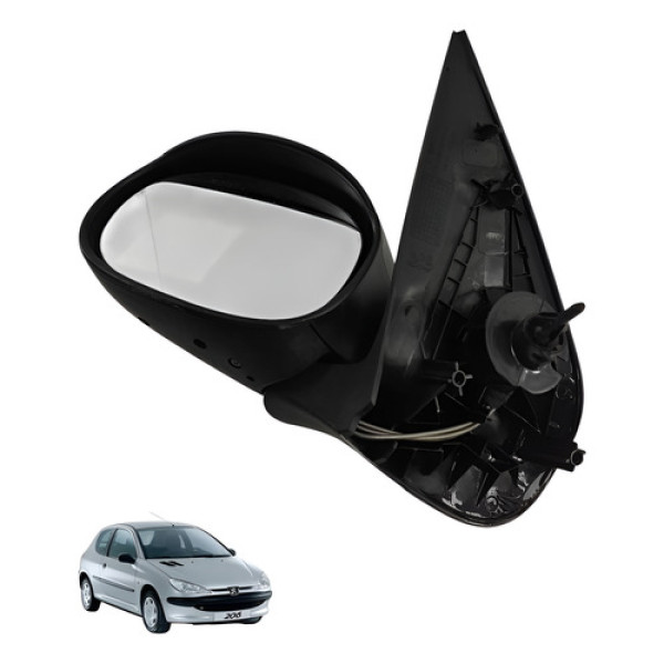 Espelho Retrovisor Manual Direito Peugeot 206 2006 2007