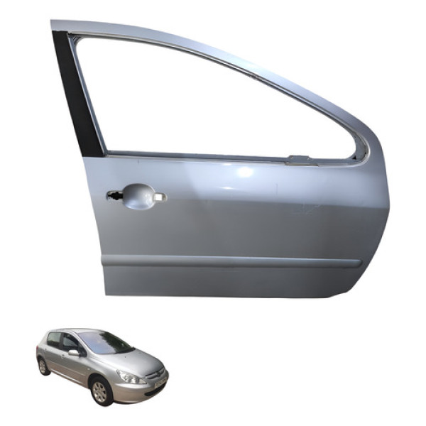 Porta Dianteira Direita Peugeot 307 2.0 2005 2006 Dianteira Direito Cinza