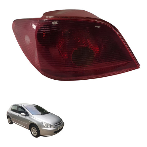 Lanterna Esquerda Peugeot 307 2.0 16v  2005 2006 Esquerdo/motorista Vermelho