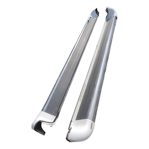 Par Estribo Plataforma Aluminio Volkswagen Amarok 2013 Cinza