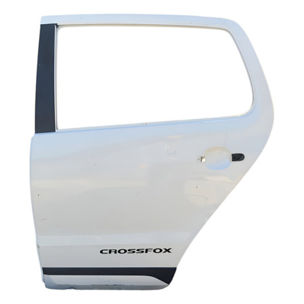 Porta Lateral Traseiro Esquerdo Volkswagen Crossfox 2009 Traseira Esquerda Cinza