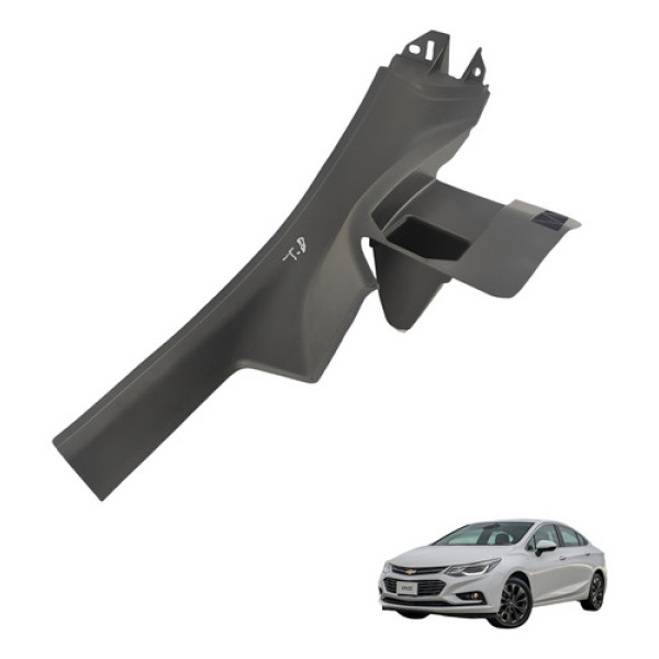 Soleira Traseira Direita Chevrolet Cruze 2016 2019 Preto