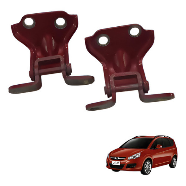 Par Dobladica Porta Traseira Esquerda Jac J6 2011  2012