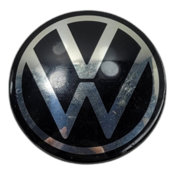Calotinha Calota Central Miolo Volkswagen Nivus 2021 2023 Preto