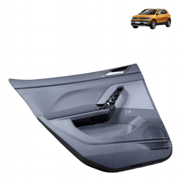 Forro Porta Traseiro Esquerdo Volkswagen Tcross 2020 2021 - Preto