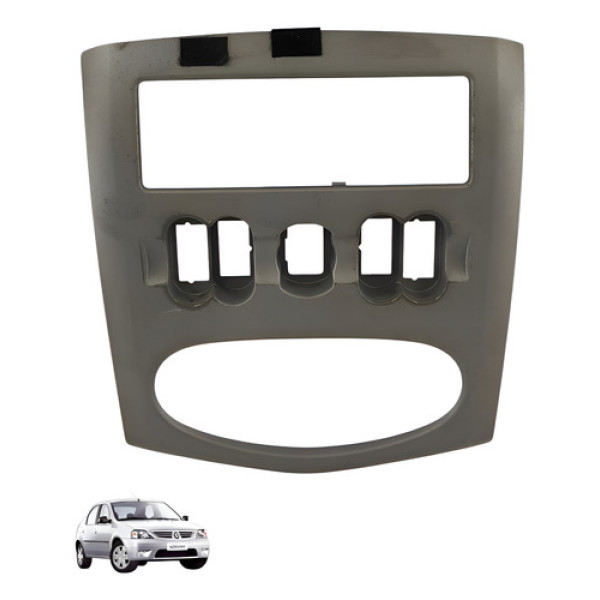 Acabamento Moldura Central Painel Renault Logan 2010 2011