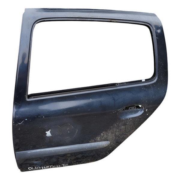 Porta Lateral Traseiro Esquerdo Renault Clio 2006 2008 Traseira Esquerda Cinza