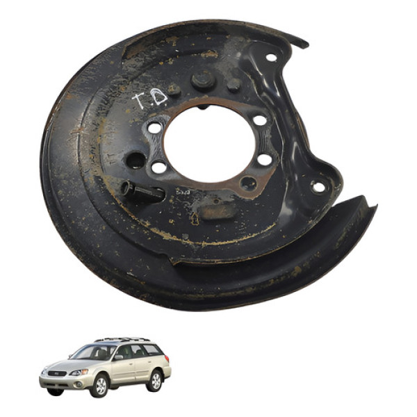 Espelho Roda Traseiro Direito Subaru Outback 2006 Preto