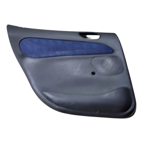Forro Porta Traseiro Esquerdo Peugeot 206 2002 2007 Preto