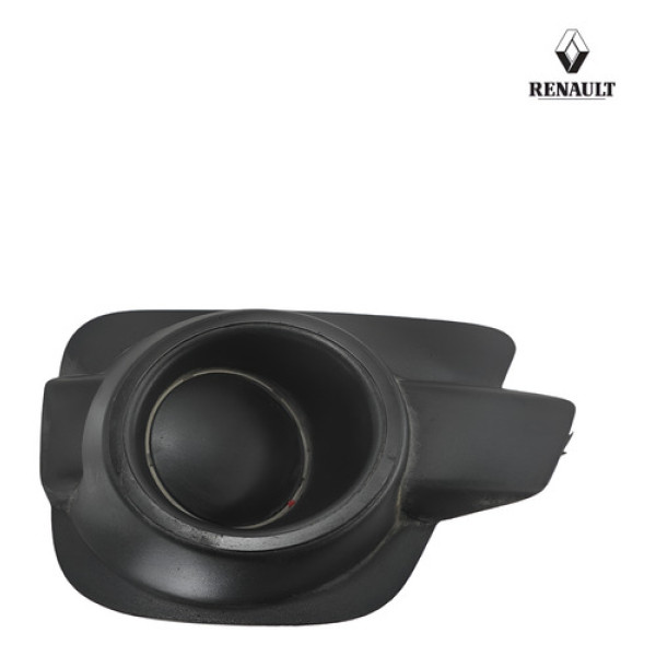 Grade Moldura Farol Milha Direita Renault Kwid 2017 2020 Preto Direito