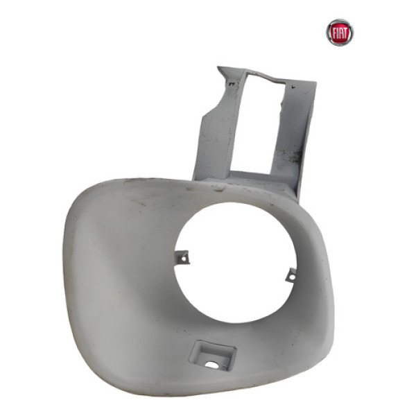 Moldura Grade Farol Milha Dianteiro Esquerdo Fiat Palio 2001 Branco Esquerdo