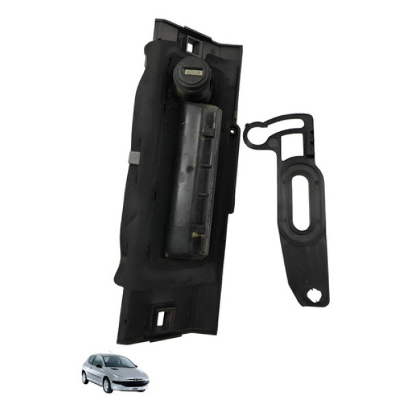 Macaneta Puxador Tampa Traseira 206 1.0 16v 2006 2007 Preto Traseira