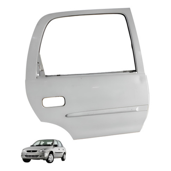 Porta Lateral Traseiro Direito Chevrolet Corsa Classic 2002 Traseira Direita Branco