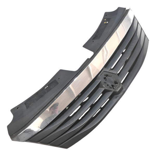 Grade Parachoque Dianteira Renault Logan 2010 2012 Preto Fosco