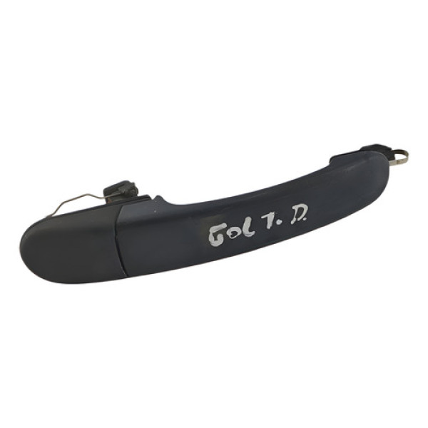 Macaneta Porta Traseira Direita Volkswagen Gol 2010 2016 Preto