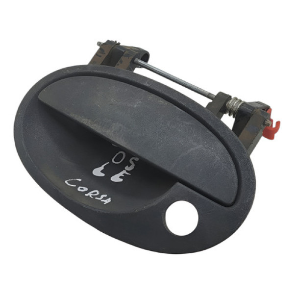 Macaneta Externa Porta Dianteira Direita Corsa Montana 2005 Preto Dianteira