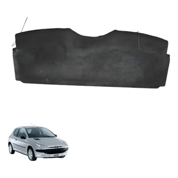 Tampao Traseiro Peugeot 206 1.0 16v 2006 2007 Preto