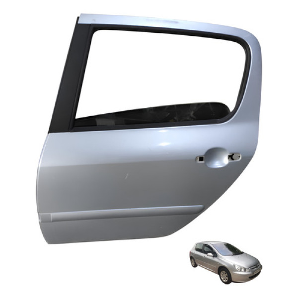 Porta Traseira Esquerda Peugeot 307 2.0 2005 2006 Traseira Esquerda Cinza