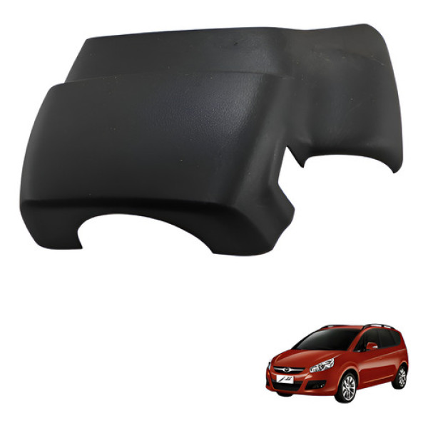 Acabamento Coluna Superior Chave Seta Jac J6 2010 2015 Preto