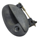 Macaneta Externa Porta Esquerda Chevrolet Celta 2003 2005 Preto Dianteira/traseira