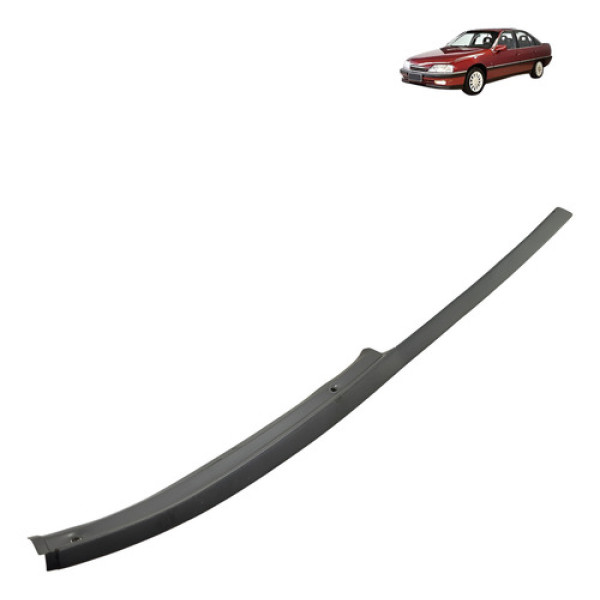 Moldura Coluna Porta Esquerda Chevrolet Omega 1992 1993 Prateado