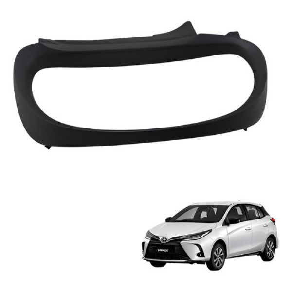 Moldura Acabamento Painel Intrumentos Yaris 2019 2021 Preto