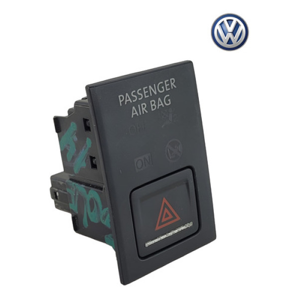 Botao Interruptor Pisca Alerta Volkswagen Golf 2014 2015 Preto