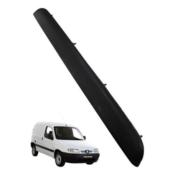 Moldura Friso Placa Traseira Peugeot Partner 1999 2001 Preto