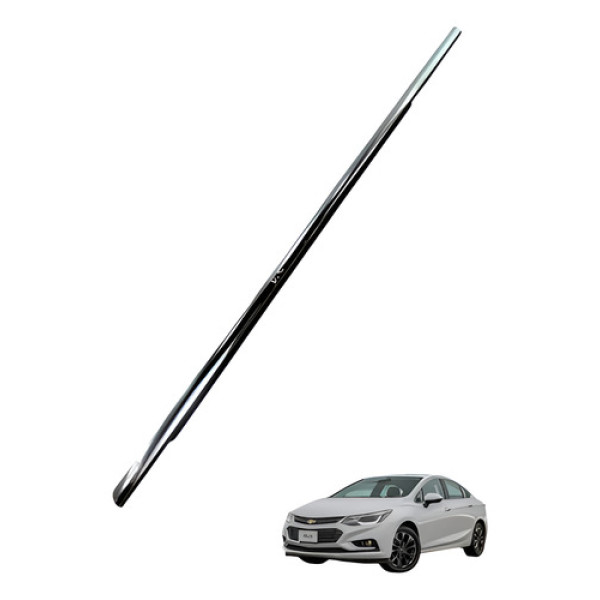 Pestana Friso Porta Dianteira Esquerda Cruze 2016 2019 Prateado