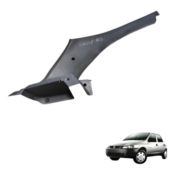 Acabamento Suporte Bagagito Esquerdo Celta 2003 2005 Cinza-escuro