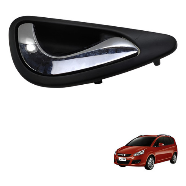 Macaneta Interna Traseira Direita Jac J6 2010 2015 Preto Traseira
