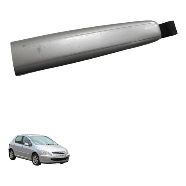 Macaneta Porta Dianteira Esquerda Peugeot 307 2005 2006 Preto Dianteira