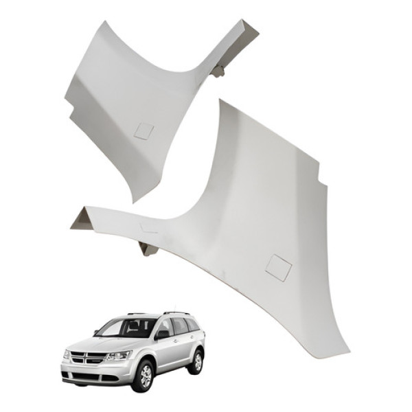 Par Acabamento Coluna Traseira Journey 2010 2011 Bege