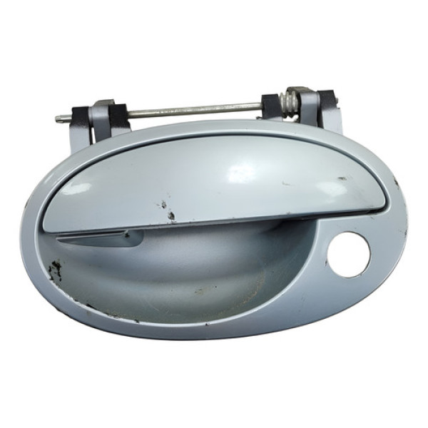 Macaneta Externa Dianteira Esquerdo Corsa  Meriva 2002 2012 Prateado Dianteira