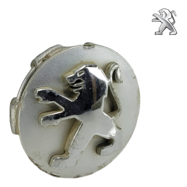 Calota Miolo Central Roda Peugeot 206 2001 2009  Prateado