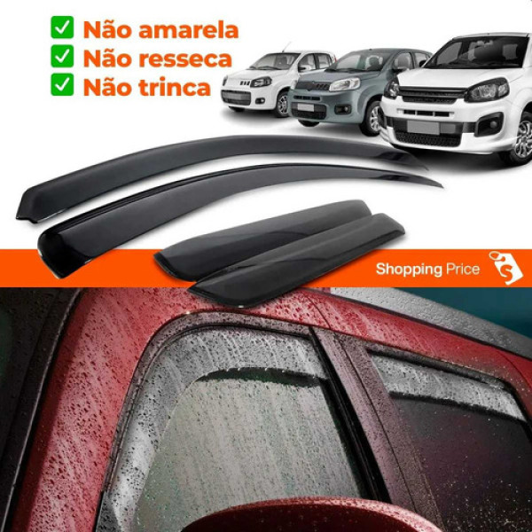 Par Calhas Fiat Fiorino Uno Evo  2011 2014 Preto