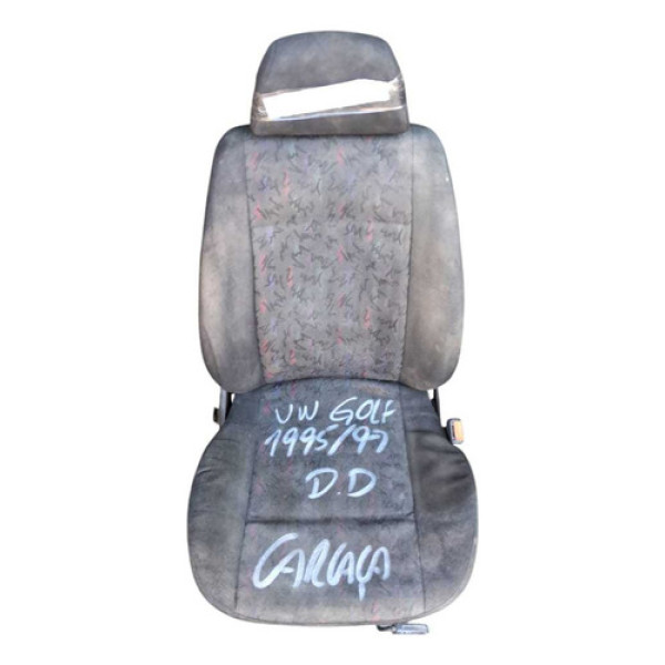 Banco Dianteiro Direito Carcaca Volkswagen Golf 1995 1997 Preto