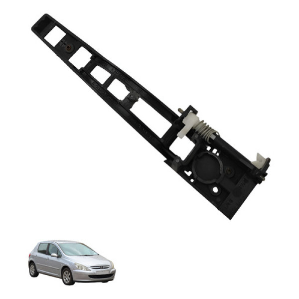 Suporte Macaneta Dianteira Direita Peugeot 307 2005 2006 Preto Dianteira
