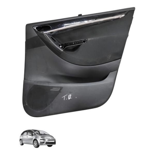 Forro Porta Traseira Direita C4 Picasso 2011 2012 Usado Cinza-escuro