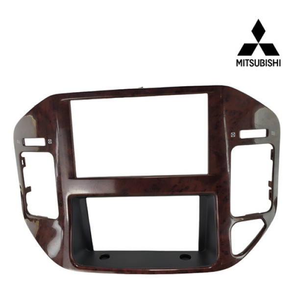 Moldura Central Painel Mitsubishi Pajero Ful 2007 Detalhe Marrom