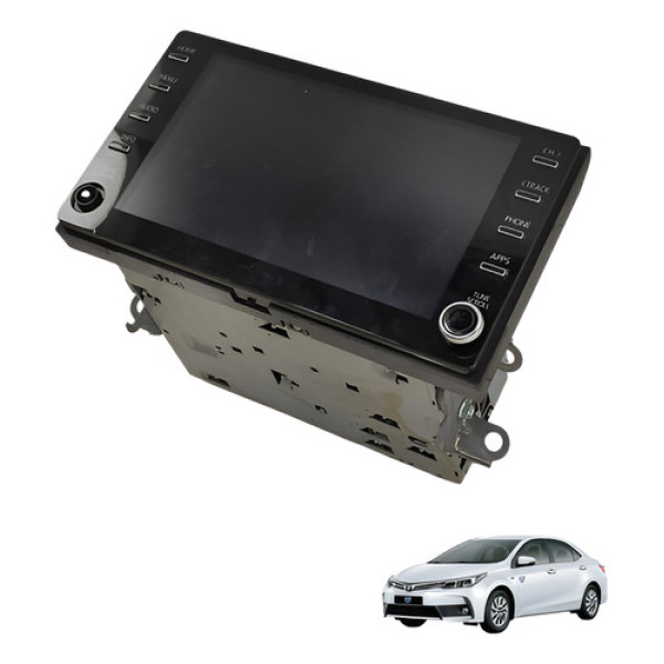 Multimidia Som Tela Comando Toyota Corolla 2020 2023 Preto