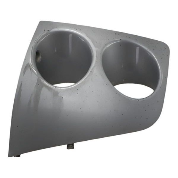 Moldura Grade Parachoque Fiat Palio Weekend 2004 2009 Cinza Direito