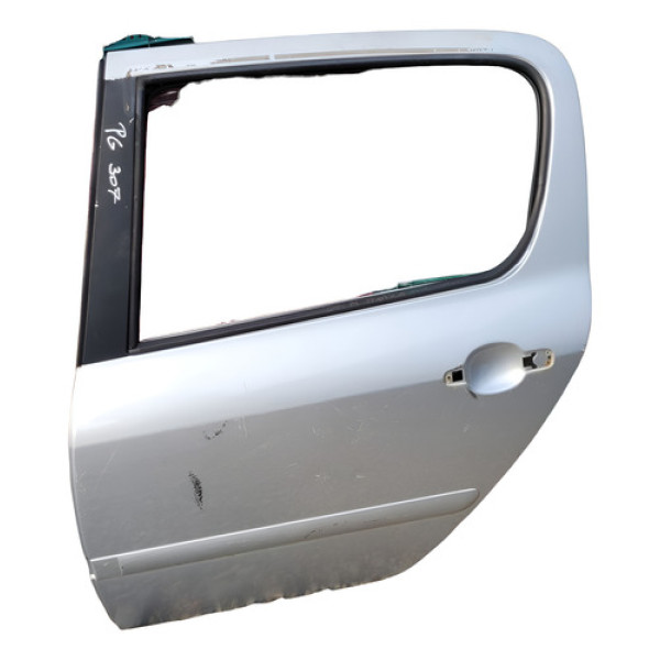 Porta Lateral Traseiro Esquerdo Peugeout 307 2009 2010 Traseira Esquerdo Preto