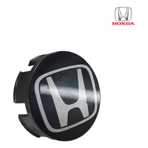 Calota Miolo Central Roda Honda Fit 2015 2017   Preto