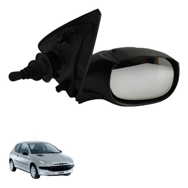 Retrovisor Manual Direito Peugeot 206 2006 2007