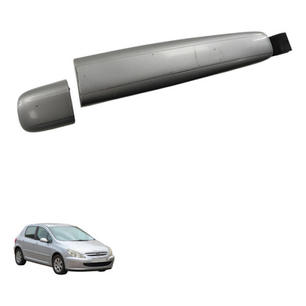 Macaneta Porta Dianteira Direita Peugeot 307 2005 2006 Cinza Dianteira