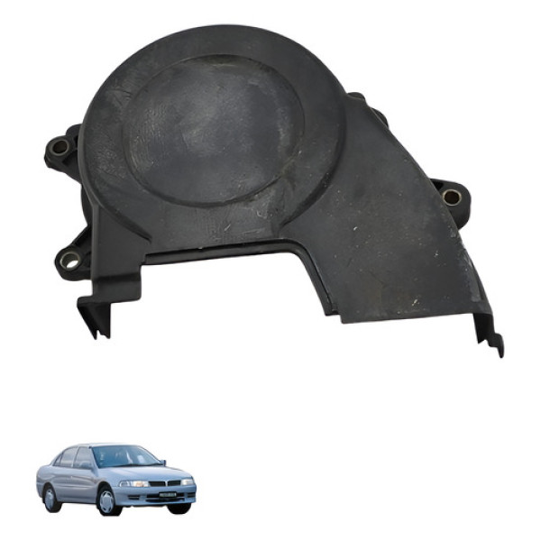 Capa Correia Dentada Mitsubishi Lancer 1997  2000 Preto