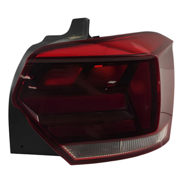 Lanterna Polo Traseira Direita Volkswagen Polo 2018 Detalhe - Direito/passageiro - Vermelho